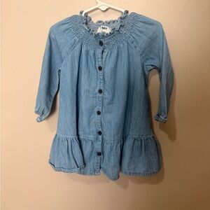 Old Navy Light Blue Ruffled Dress